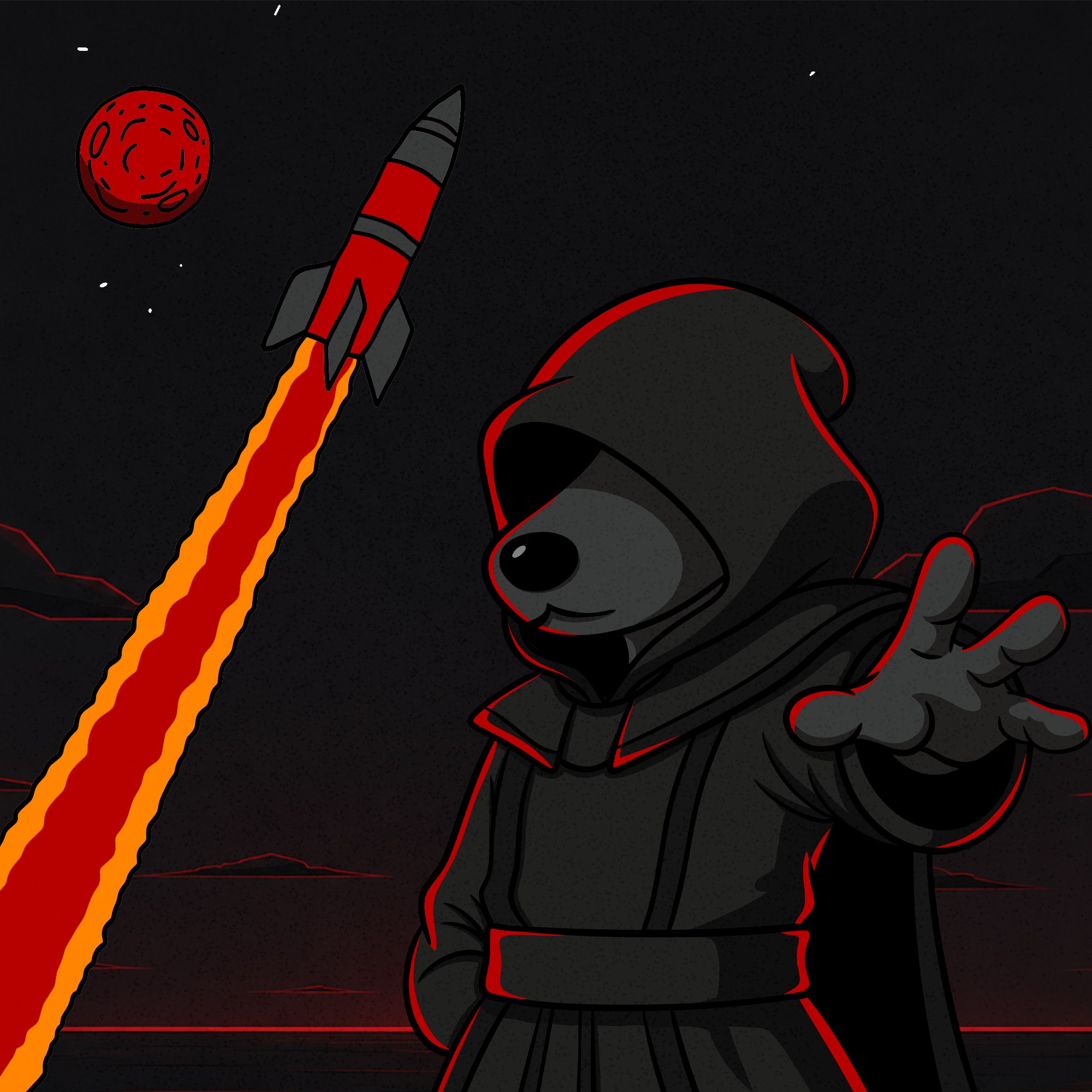 Imperial Dog with rocket